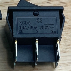 Công Tắc Bập Bênh 6 Chân KCD4 16A/30A 250V Đen Không Đèn