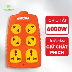 Ổ Cắm Siêu Tải 3 Lỗ Chéo 6000W