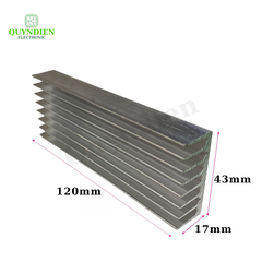 Nhôm tản nhiệt 120x43x17mm
