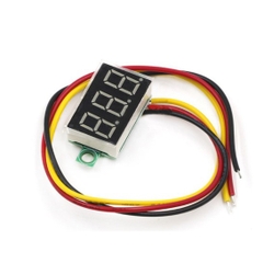 Vôn kế Đồng Hồ Led Đo Áp - Volt DC 3 Dây 0.28 inch 0~100V Có Điều Chỉnh Sai Số