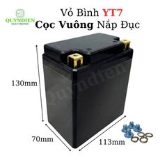Vỏ Bình Đề Xe Máy YT7 Cọc Vuông Nắp Đục