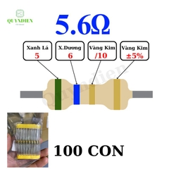 Điện trở Đài Loan 1/4W - 5.6R