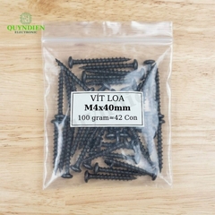 Ốc Vít M4x40mm Taiwan Ren Thưa Nhọn