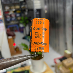 Tụ Lọc Nguồn 220uF 450V DC tụ hóa Cap-Top mới