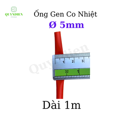 Gen co nhiệt size 5mm màu Đỏ