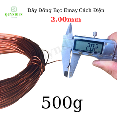 Dây ĐỒNG bọc emay cách điện size 2.00mm