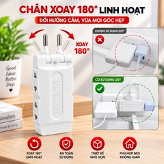 Ổ Cắm Gấp Gọn Chia 5 Cửa Thông Minh SOPOKA