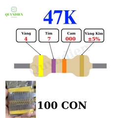 Điện trở Đài Loan 1/4W - 47K