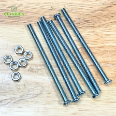 Ốc Vít M5x80mm Có Kèm Tán - Túi 100 Con