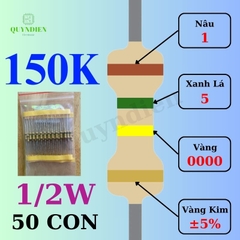 Điện trở Đài Loan 1/2W - 150K