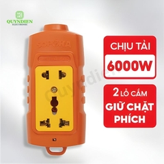 Ổ Cắm Siêu Tải 2 Lỗ Thẳng 6000W