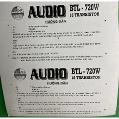 Mạch công suất BTL 720w 16 sò của Hảo My ( 1 mạch, 1 kênh )