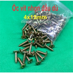 Ốc vít đầu dù răng xoắn 4mm dài 15mm một Túi khoản 100 con khoản 110g