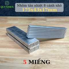 Nhôm Tản Nhiệt 8 Cánh Nhỏ 175x43x17mm