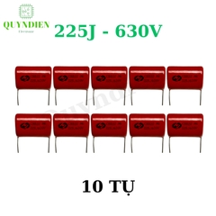 Tụ kẹo Nâu đỏ CBB22 225J 630V