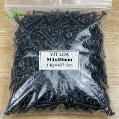 Ốc Vít M4x40mm Taiwan Ren Thưa Nhọn