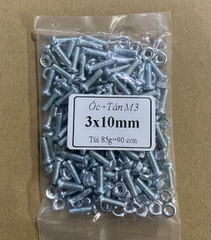 Ốc vít tán 3ly thân M3 dài 1cm/1.2cm/1.5cm/2cm/3cm/4cm/5cm