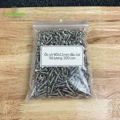 Ốc Vít Thái Ren Xoắn Đầu Col M3x11mm