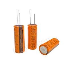 Tụ Lọc Nguồn 150uf 450V DC mới màu cam 18x45mm