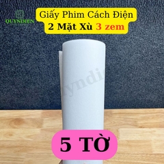 Giấy Phim Cách Điện Trắng 2 Mặt Xù Dày 0.3mm