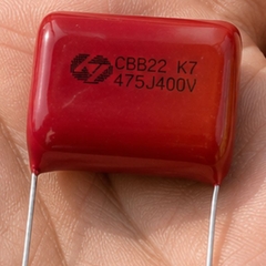 Tụ Kẹo nâu đỏ CBB22 475J-400V