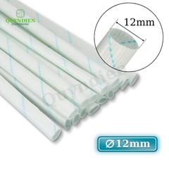 Ống gen sợi thủy tinh chịu nhiệt chống cháy size 12mm - 10 mét