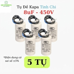 Tụ Đề Máy Bơm Nước 8uF 450VAC Tinh Chi
