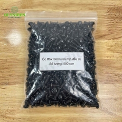 Ốc Vít Đầu Dù Ren Mịn M5=5x10mm Màu Đen