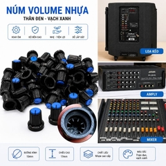 Núm Vặn Volume Nhựa Màu Xanh Trục Hoa Mai