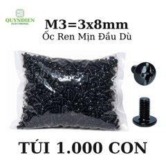 Ốc Vít Ren Mịn Đầu Dù M3x8mm