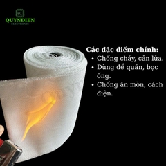Băng Vải Amiang Cách Điện Chống Cháy - Cuộn 30 Mét