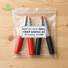 Kẹp Bình Ắc Quy 500A Thép Không Gỉ Đỏ Đen