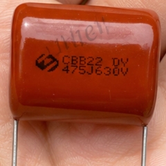 Tụ Kẹo Nâu Đỏ CBB22 475J 630V