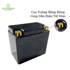 Vỏ Bình Đề Xe Máy YT4 YT5 - Cọc Vuông