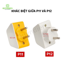 Ổ Cắm Đa Năng 3 Cửa 2200W P11 P12