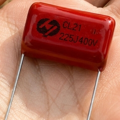 Tụ Kẹo Nâu Đỏ CL21 225J 400V