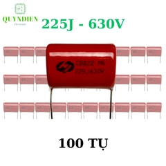 Tụ kẹo Nâu đỏ CBB22 225J 630V