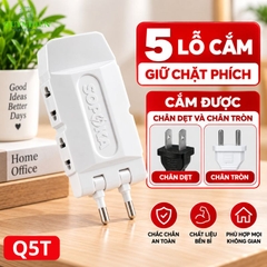 Ổ Cắm Gấp Gọn Chia 5 Cửa Thông Minh SOPOKA