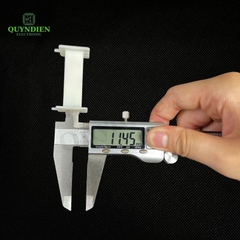 Lõi Nhựa Vuông Dài 50mm Quấn Cuộn Cảm Phân Tần Loa - Màu Trắng Sữa