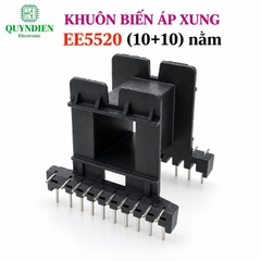 Khuôn Biến Áp Xung EE5520 Nằm (10+10 Chân)