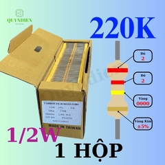 Điện trở Đài Loan 1/2W - 220K