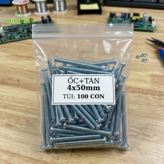 Ốc Vít M4x50mm Có Kèm Tán - Túi 100 Con