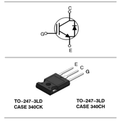 IGBT FGH40T120  40A 1200V  TO247 Tháo máy hãng ON