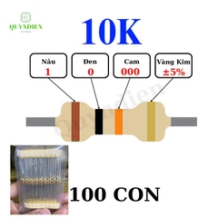Điện trở Đài Loan 1/4W - 10K