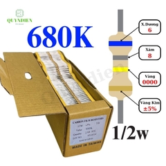 Điện trở Đài Loan 1/2W - 680K