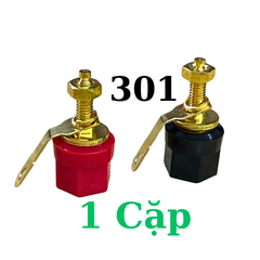 Cọc loa đỏ đen 301 [ĐÔI]