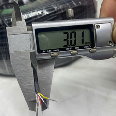 Dây 3 tín hiệu đồng xi bạc 3mm màu đen 26 AWG