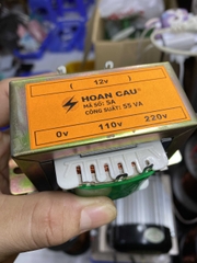 Biến áp 12V 5A dây đồng siêu bền (Hoàn Cầu)