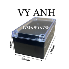 Hộp Nhựa Vy Anh 170x95x70mm Màu Đen