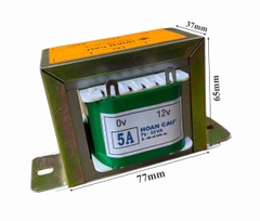 Biến áp 12V 5A dây đồng siêu bền (Hoàn Cầu)